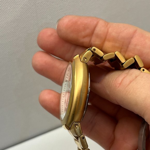 Philip Stein Men's Watch All St Steel 10ATM Water Resistant Gold, EUC - Picture 5 of 5